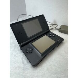 Nintendo DS Lite Onyx Black Handheld Console System with Charger - AS IS FAULTY